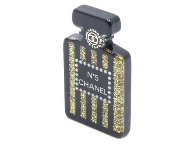 Chanel Spilla a Forma di Flacone di Profumo Nero Season - vista 2