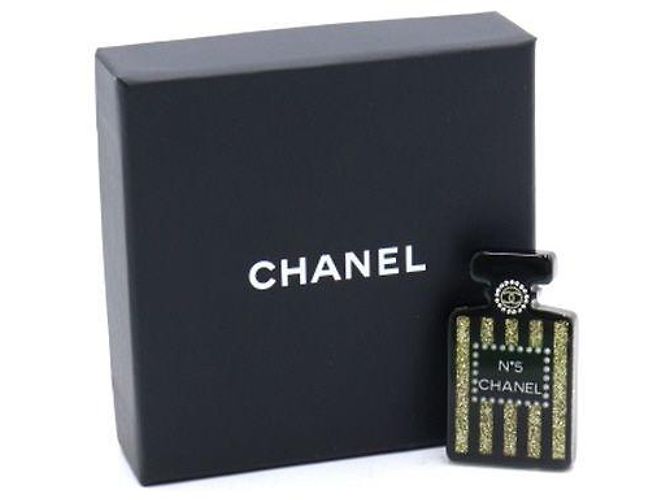 Chanel Spilla a Forma di Flacone di Profumo Nero Season - vista 4