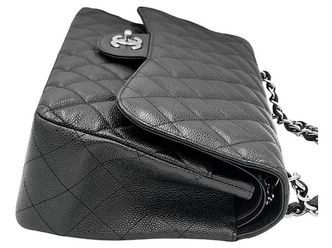Chanel Caviar Classic Jumbo Nero - vista 5