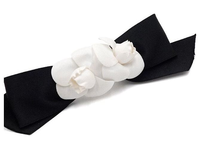 Chanel Vintage weiße Kamelie Haarspange - Ansicht 3
