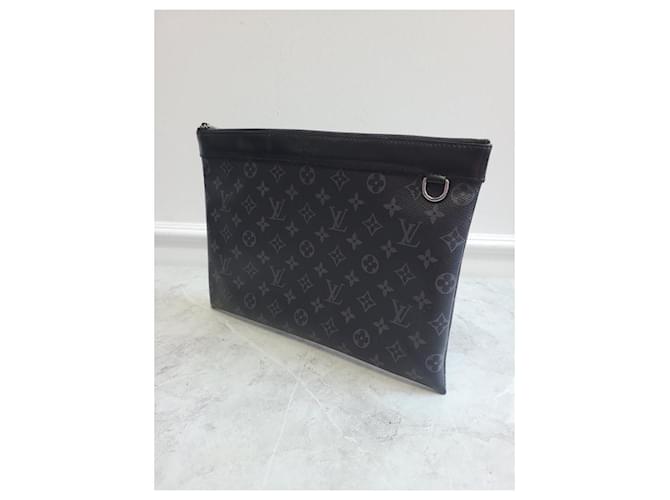 Louis Vuitton Clutch Apollo con monogramma Eclipse Nero - vista 2