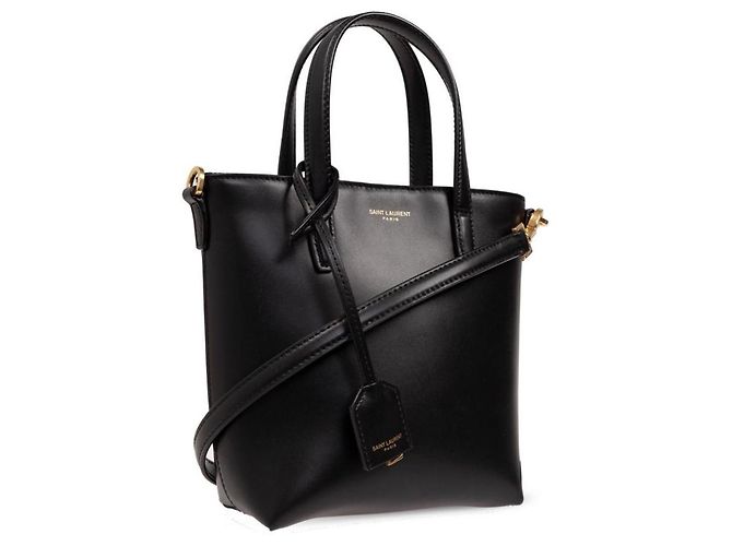 Borsa mini shopper nera Saint Laurent AADDI Nero - vista 12