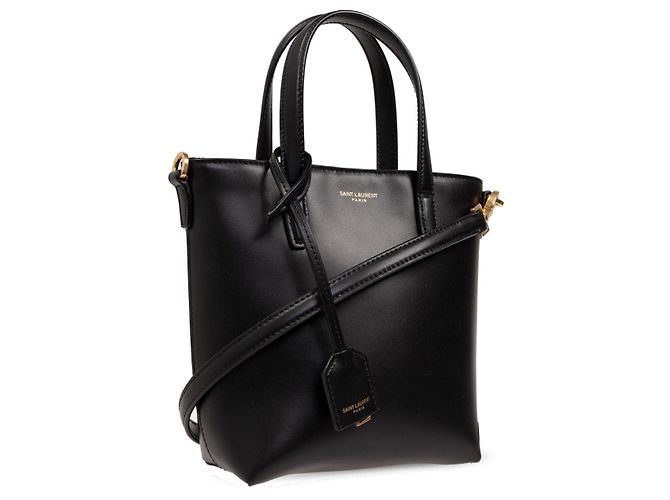 Borsa mini shopper nera Saint Laurent AADDI Nero - vista 4