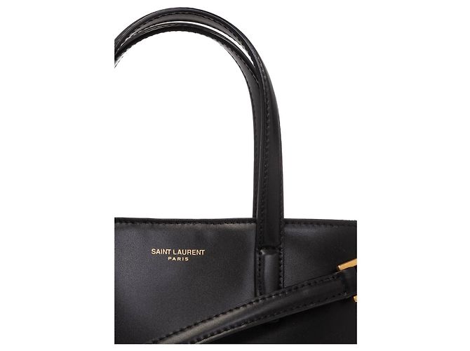 Borsa mini shopper nera Saint Laurent AADDI Nero - vista 7