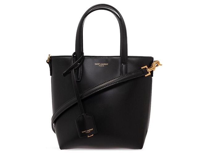 Borsa mini shopper nera Saint Laurent AADDI Nero - vista 9