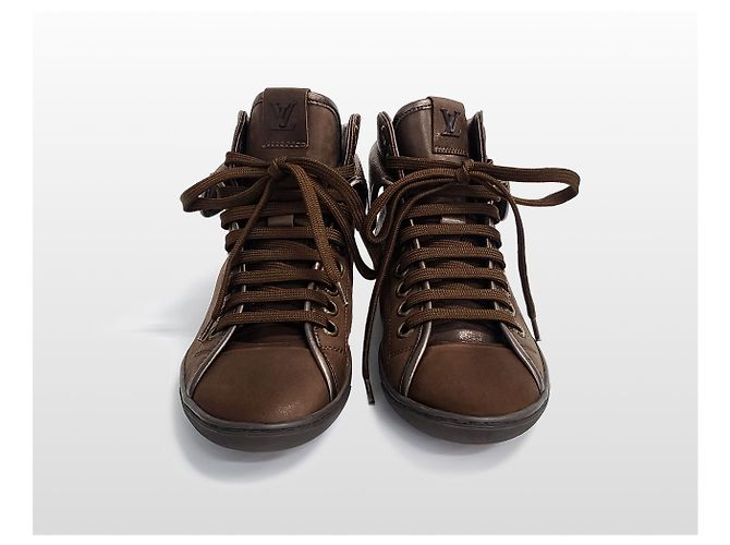 Louis Vuitton Sneaker Brea Foldover da donna Marrone - vista 11
