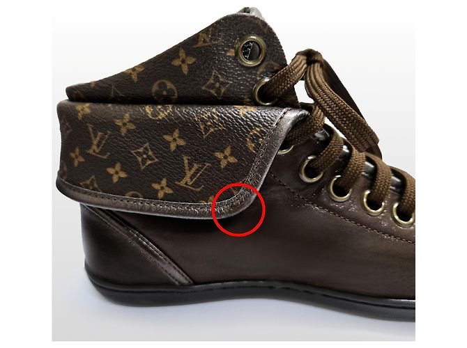 Louis Vuitton Sneaker Brea Foldover da donna Marrone - vista 7