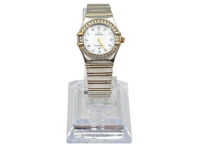 Omega Reloj de mujer de cuarzo Constellation Combi con esfera de nácar y diamantes Multicolor - vista 4