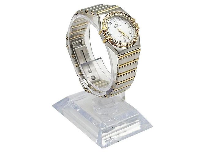 Omega Reloj de mujer de cuarzo Constellation Combi con esfera de nácar y diamantes Multicolor - vista 5