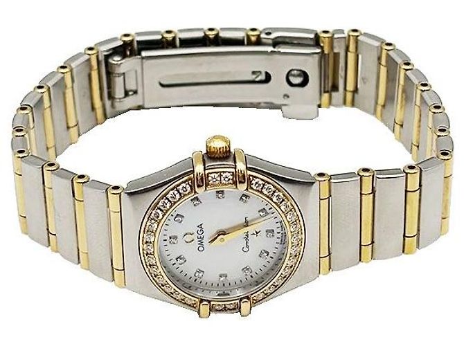Omega Reloj de mujer de cuarzo Constellation Combi con esfera de nácar y diamantes Multicolor - vista 6