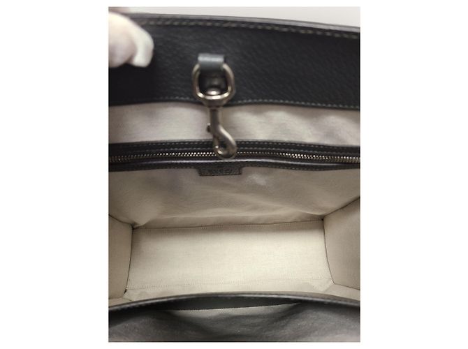 Gucci Borsa Tote Ophidia Medium in tela GG Supreme grigio e nero Marrone - vista 4
