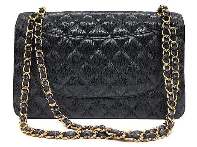 Chanel Caviar Classic Jumbo Nero - vista 3