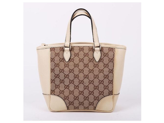 Gucci Piccola borsa a tracolla con zip in tessuto GG bianco - vista 4