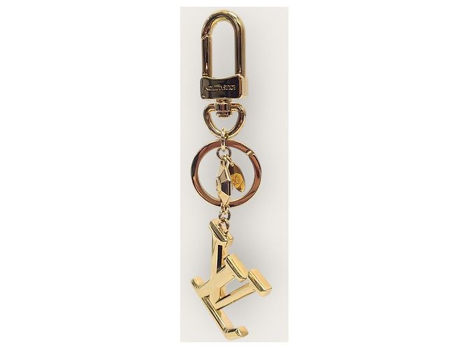 Louis Vuitton Portachiavi Charm Paisette LV in Oro D'oro - vista 2