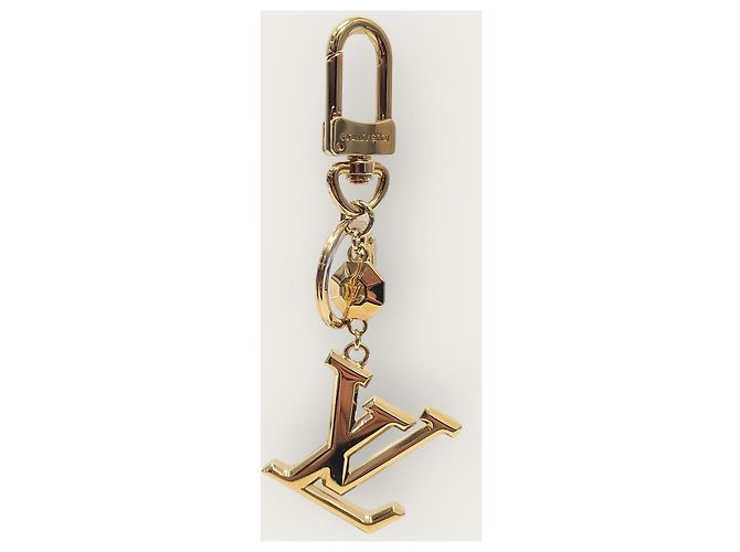 Louis Vuitton Portachiavi Charm Paisette LV in Oro D'oro - vista 3