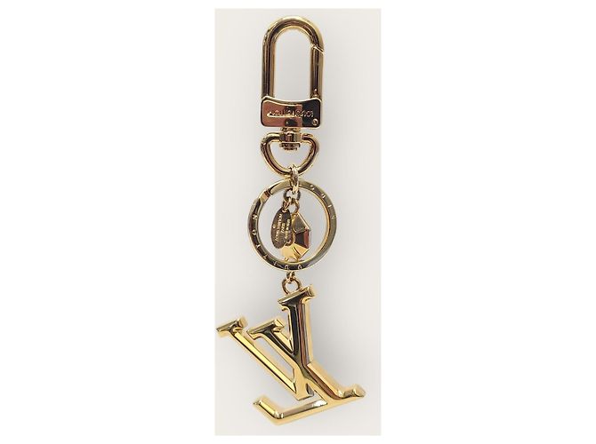 Louis Vuitton Portachiavi Charm Paisette LV in Oro D'oro - vista 4