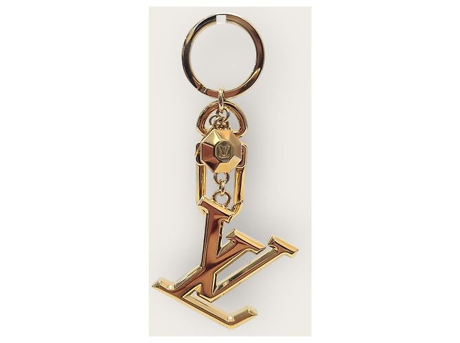 Louis Vuitton Portachiavi Charm Paisette LV in Oro D'oro - vista 5
