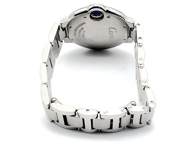 Cartier Balloon Blue Steel Uhr Silber - Ansicht 3