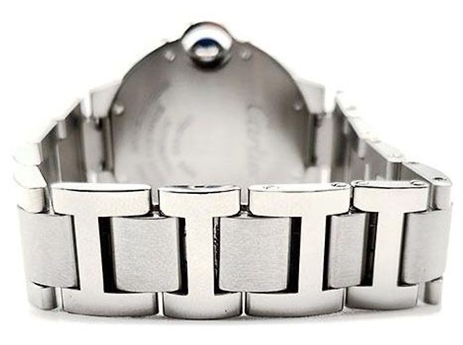 Cartier Balloon Blue Steel Uhr Silber - Ansicht 4