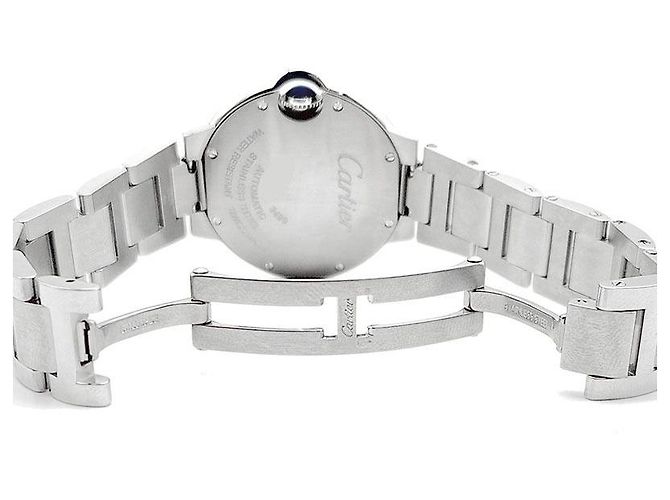 Cartier Balloon Blue Steel Uhr Silber - Ansicht 5