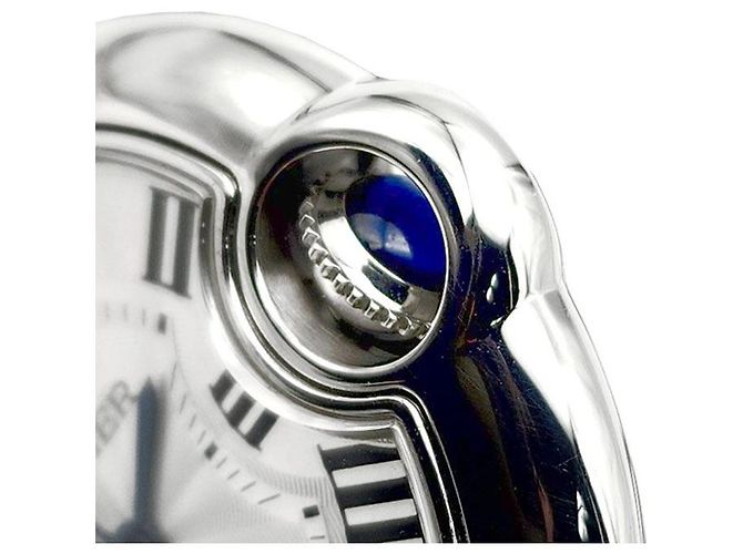 Cartier Balloon Blue Steel Uhr Silber - Ansicht 7