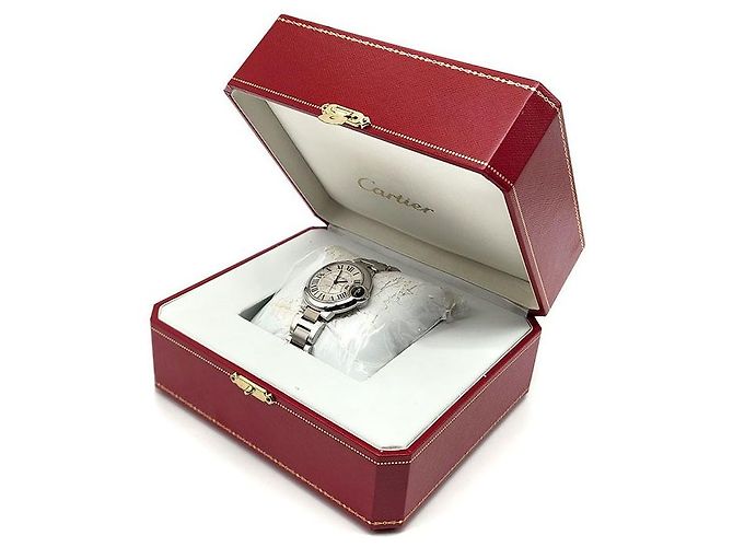 Cartier Balloon Blue Steel Uhr Silber - Ansicht 8
