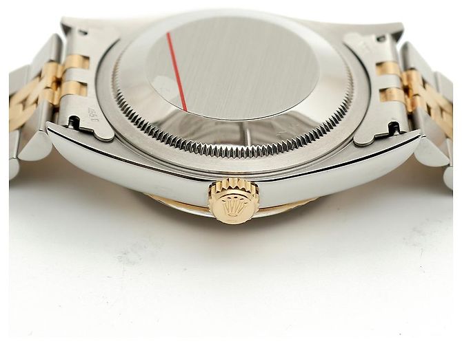 Rolex Orologio Combi da Uomo Datejust con Quadrante Oro Champagne e Diamanti D'oro - vista 13