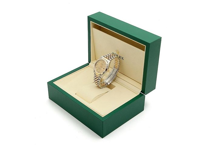 Rolex Orologio Combi da Uomo Datejust con Quadrante Oro Champagne e Diamanti D'oro - vista 26