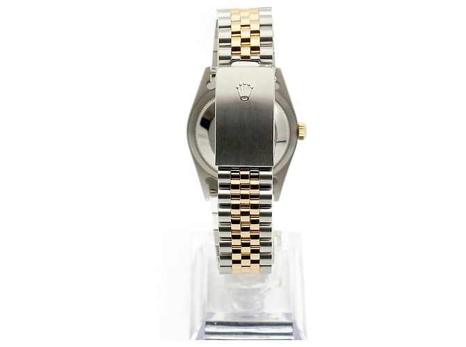 Rolex Orologio Combi da Uomo Datejust con Quadrante Oro Champagne e Diamanti D'oro - vista 6
