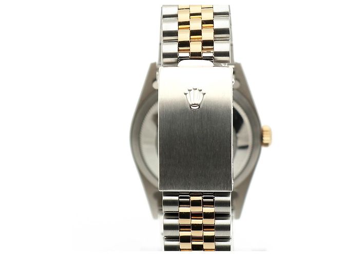 Rolex Orologio Combi da Uomo Datejust con Quadrante Oro Champagne e Diamanti D'oro - vista 7