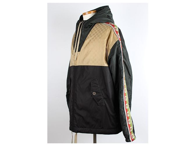 Gucci Anorak mit Jacquard-Logoband Schwarz - Ansicht 2