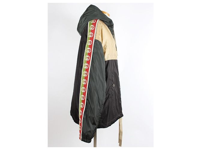 Gucci Anorak mit Jacquard-Logoband Schwarz - Ansicht 4
