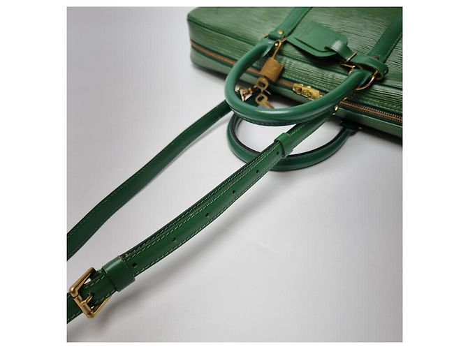 Louis Vuitton Mallette Epi Document Vert Unisexe (Mallette de Qualité Supérieure, Set Complet Article Rare) - vue 11