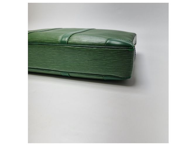 Louis Vuitton Mallette Epi Document Vert Unisexe (Mallette de Qualité Supérieure, Set Complet Article Rare) - vue 15