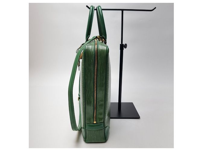 Louis Vuitton Mallette Epi Document Vert Unisexe (Mallette de Qualité Supérieure, Set Complet Article Rare) - vue 7