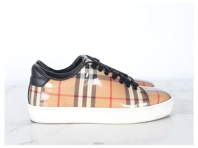 Burberry Sneakers Signature Check in PVC Multicolore - vista 3