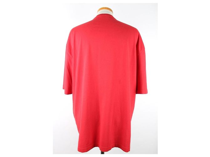 Balenciaga Laurel Logo Kurzarm-T-Shirt Rot - Ansicht 6