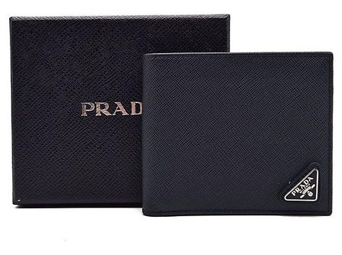 Prada Saffiano Wallet Blue - view 7