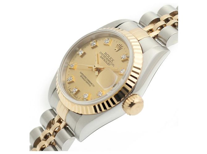Rolex Reloj Datejust para mujer con engaste de diez diamantes Dorado - vista 10