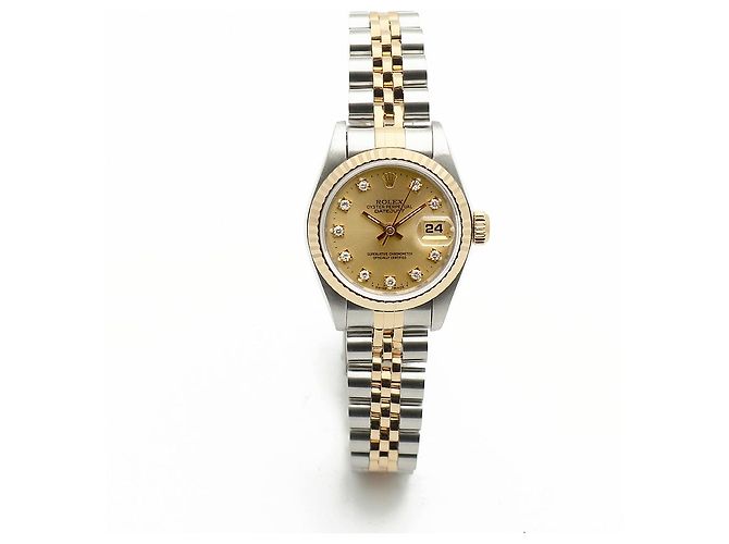 Rolex Reloj Datejust para mujer con engaste de diez diamantes Dorado - vista 16