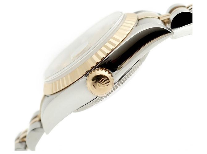 Rolex Reloj Datejust para mujer con engaste de diez diamantes Dorado - vista 9
