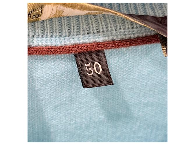 Loro Piana Baby Kaschmir Strickpullover Sky Blau - Ansicht 6
