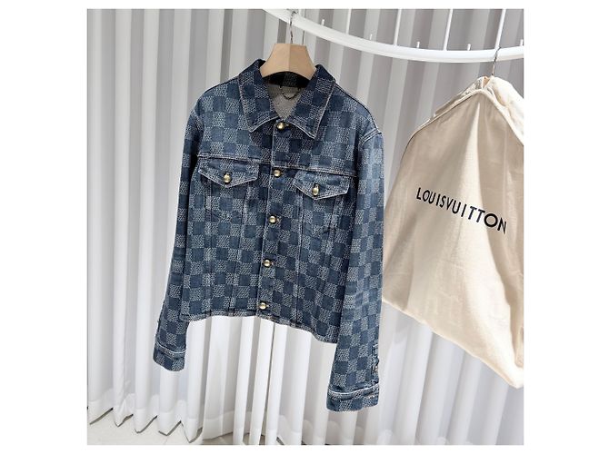 Louis Vuitton Damier Denim Hemdjacke (Größe Mehrfarben - Ansicht 2