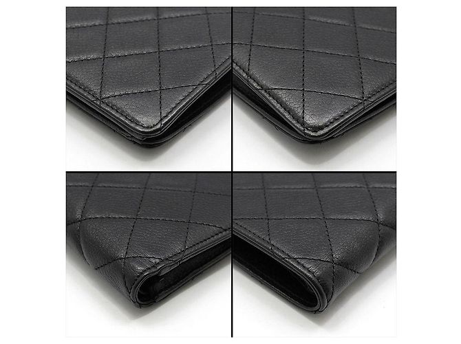 Chanel Long Portefeuille Flap Classique Intemporel en Caviar Souple Argent - vue 10