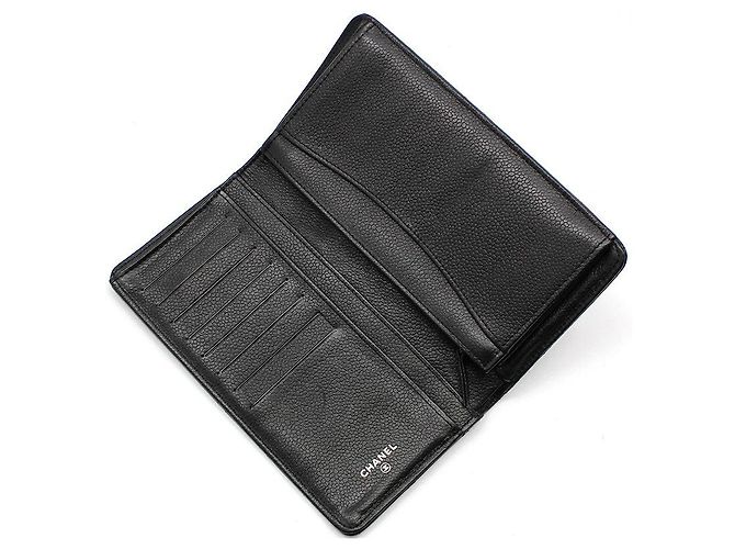 Chanel Long Portefeuille Flap Classique Intemporel en Caviar Souple Argent - vue 6