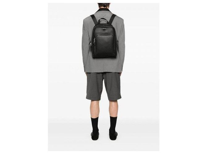 Prada Leather Backpack Black - view 8