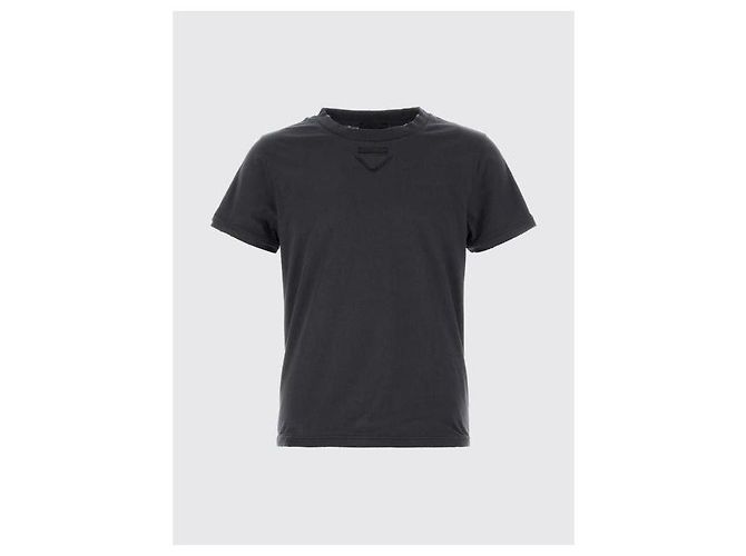 Prada Camiseta de algodón moldeable - vista 4