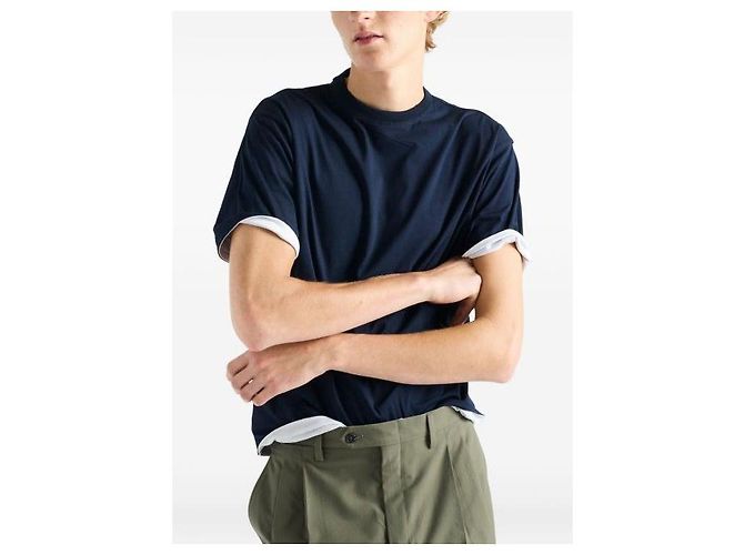 Prada T-shirt en coton réversible - vue 5