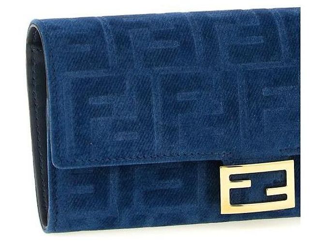 Fendi Cadena para cartera Continental en denim Floc Azul - vista 6