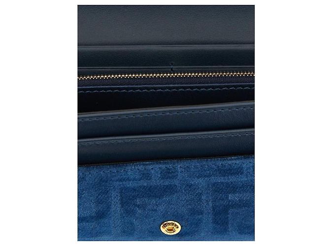 Fendi Cadena para cartera Continental en denim Floc Azul - vista 7